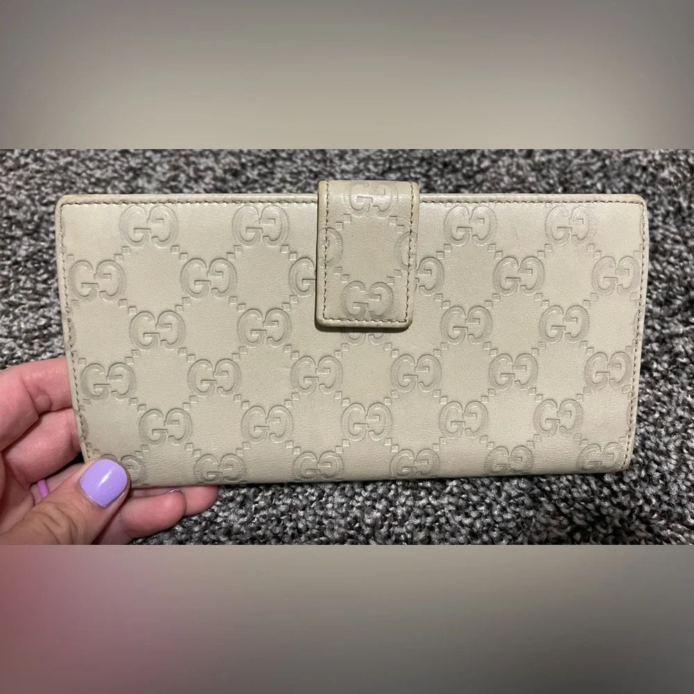 Gucci Guccissima long wallet